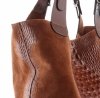 GEANȚĂ DIN PIELE shopper bag Genuine Leather maro 216